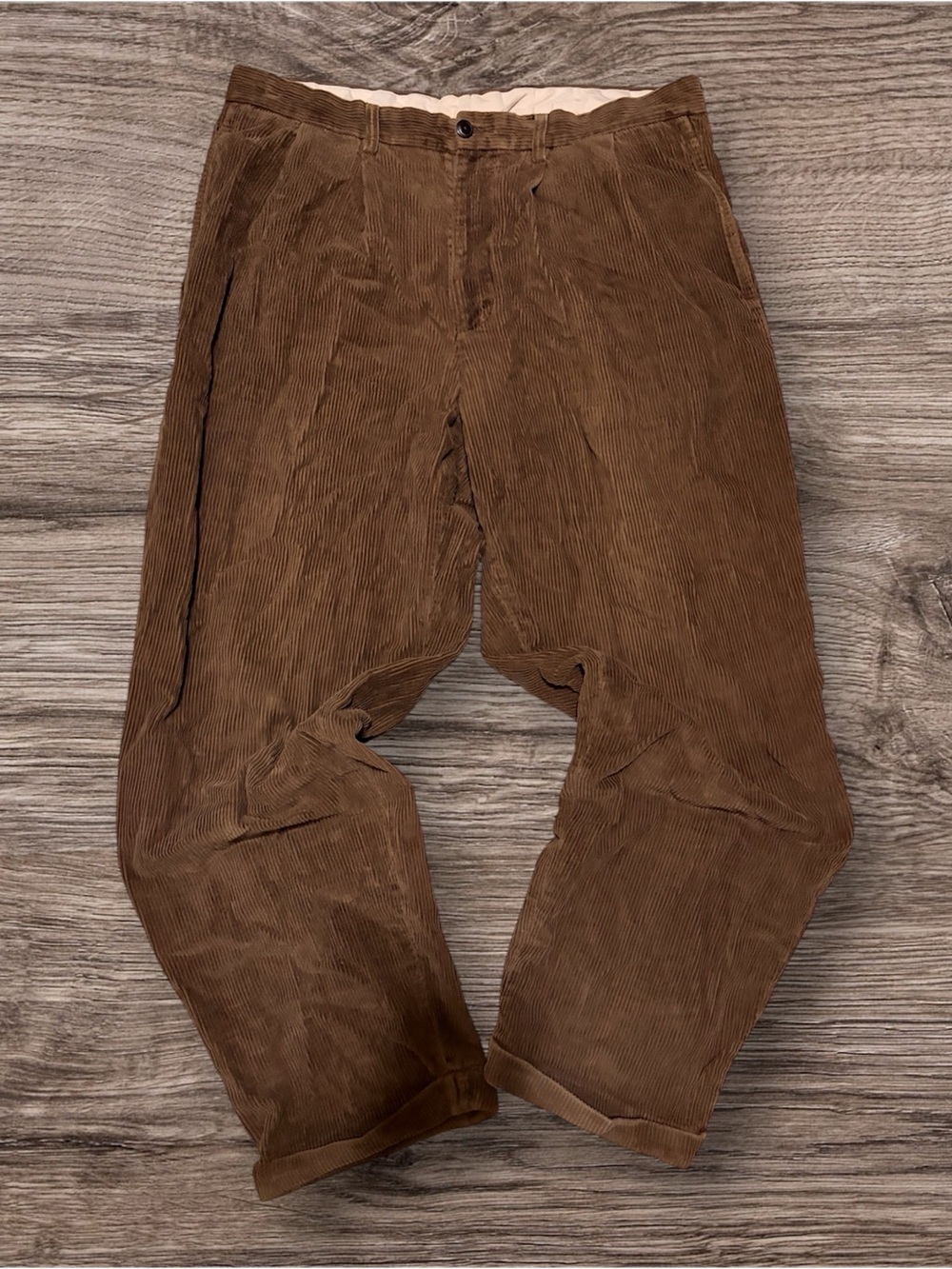 Nautica Brown Corduroy Men's Trousers